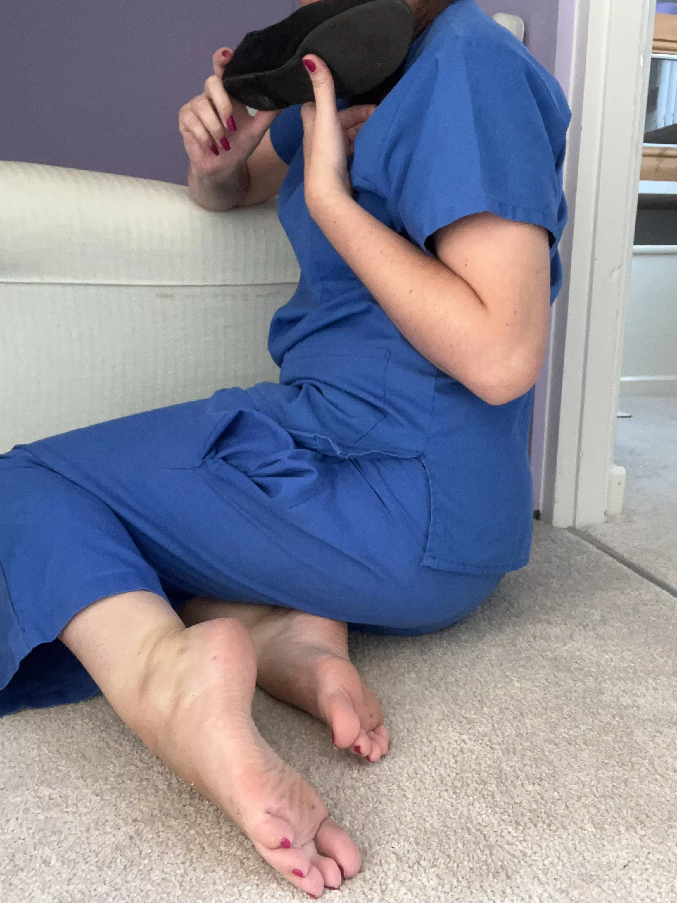 The smell of a nurses flats after a long shift…