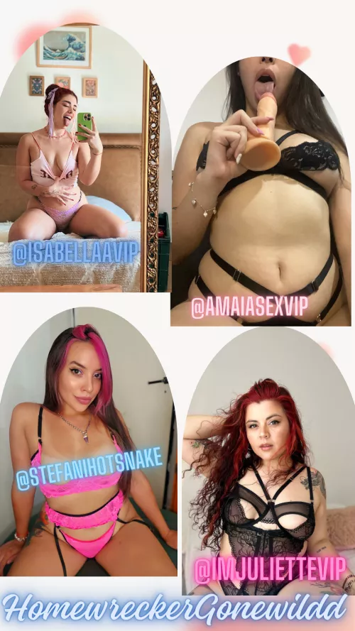 These dirty sluts will break up your marriage in an instant, try each one and you'll never want to fuck your boring wife again!😈