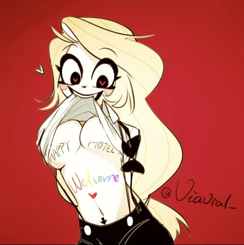 This way to the Happy Hazbin Hotel