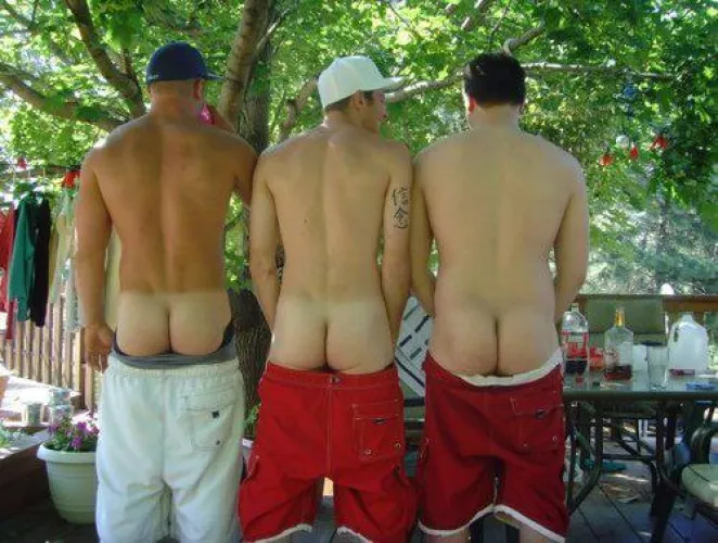 Three nice asses
