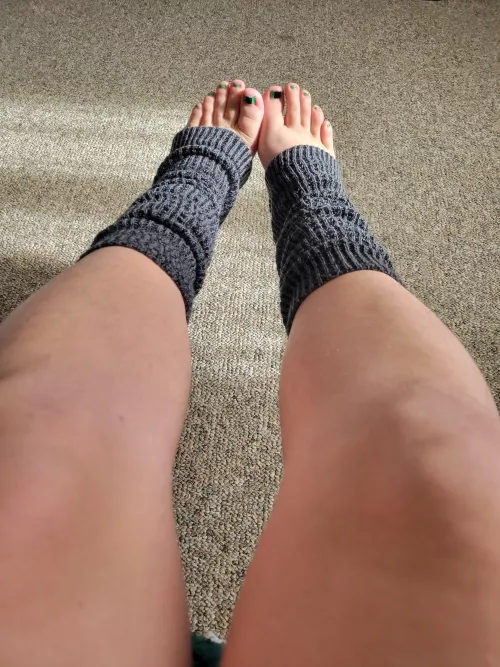 Time for leg warmers, at least until my hair grows 