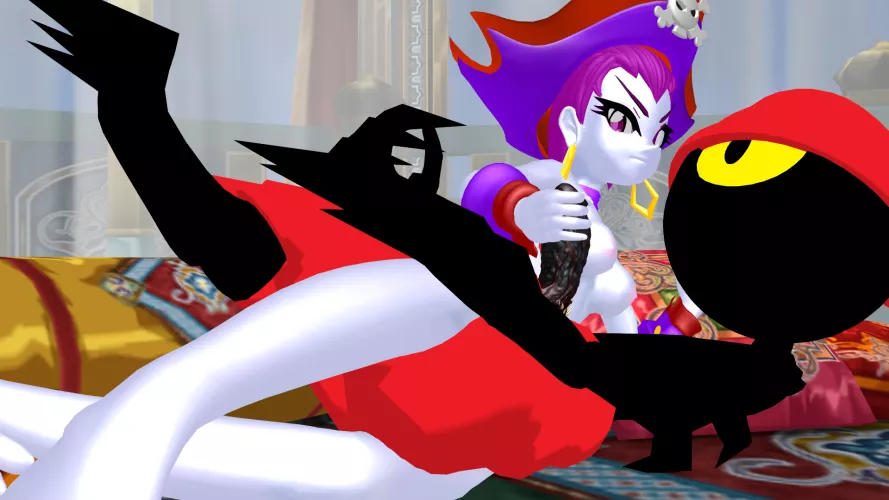 To celebrate the 14th Anniversary of Shantae: Risky's Revenge, I made an MMD animation of Risky giving one of her Tinkerbats a handjob! Here's a little teaser of it.