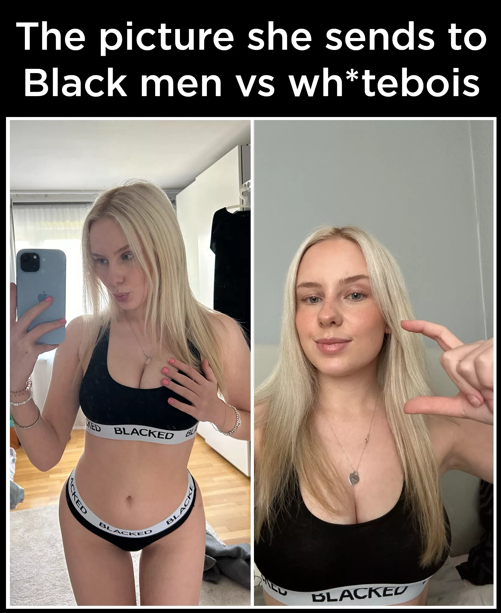 U are lucky enough seeing me in my BLACKED gear