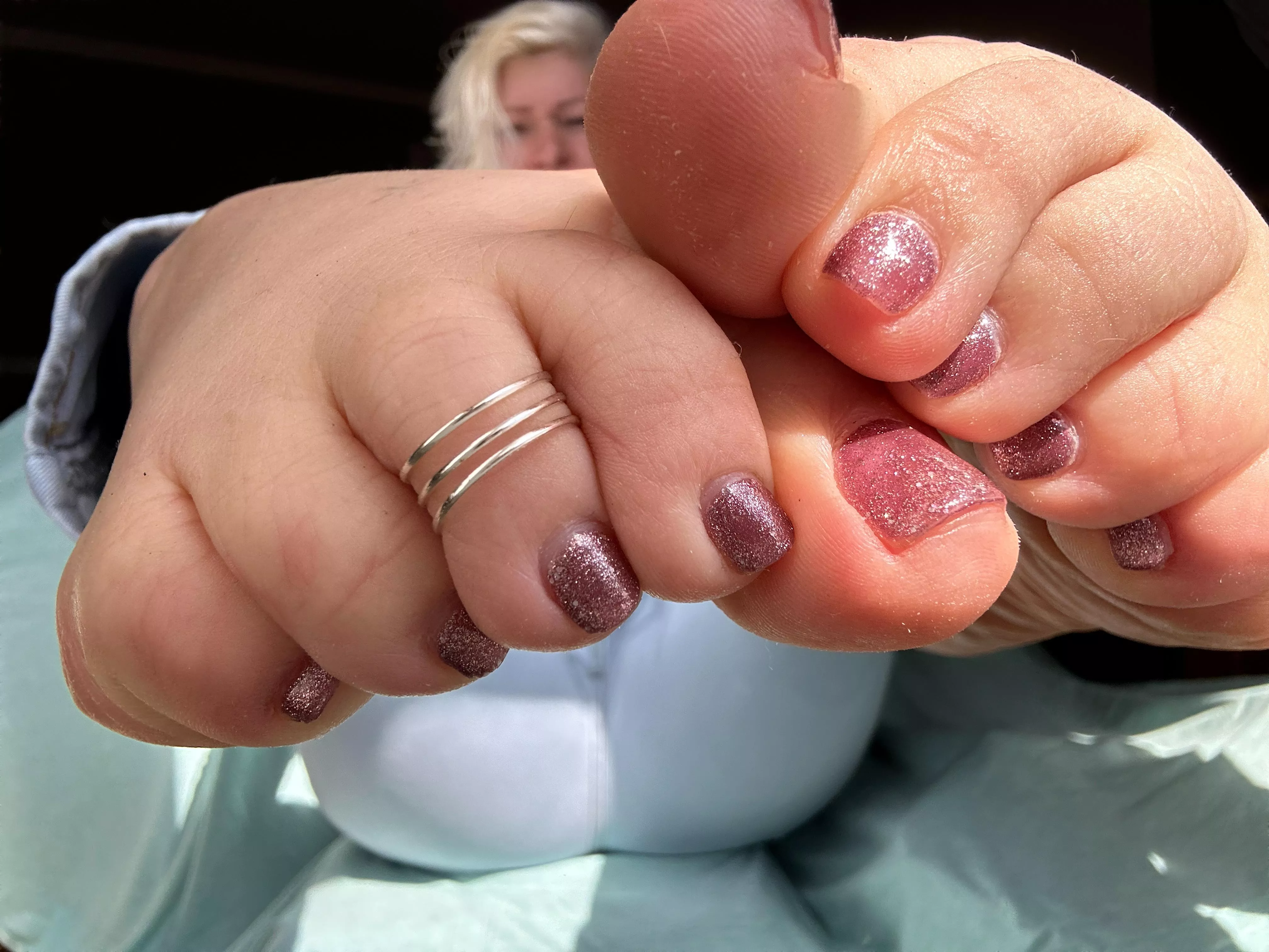 Want to suck my toe ring off my toe?