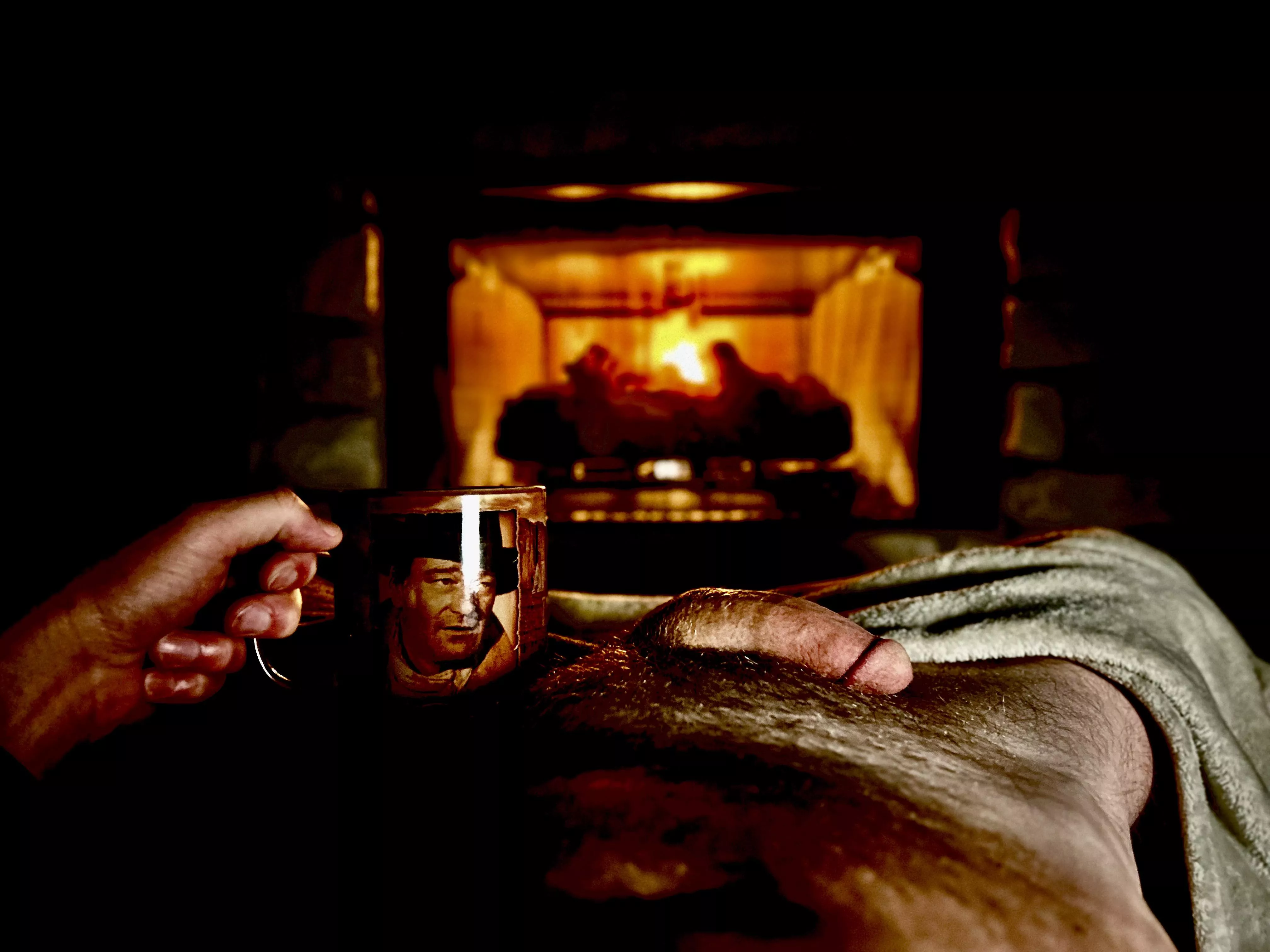 Warming up on a cool morning. Have a great start to the week!