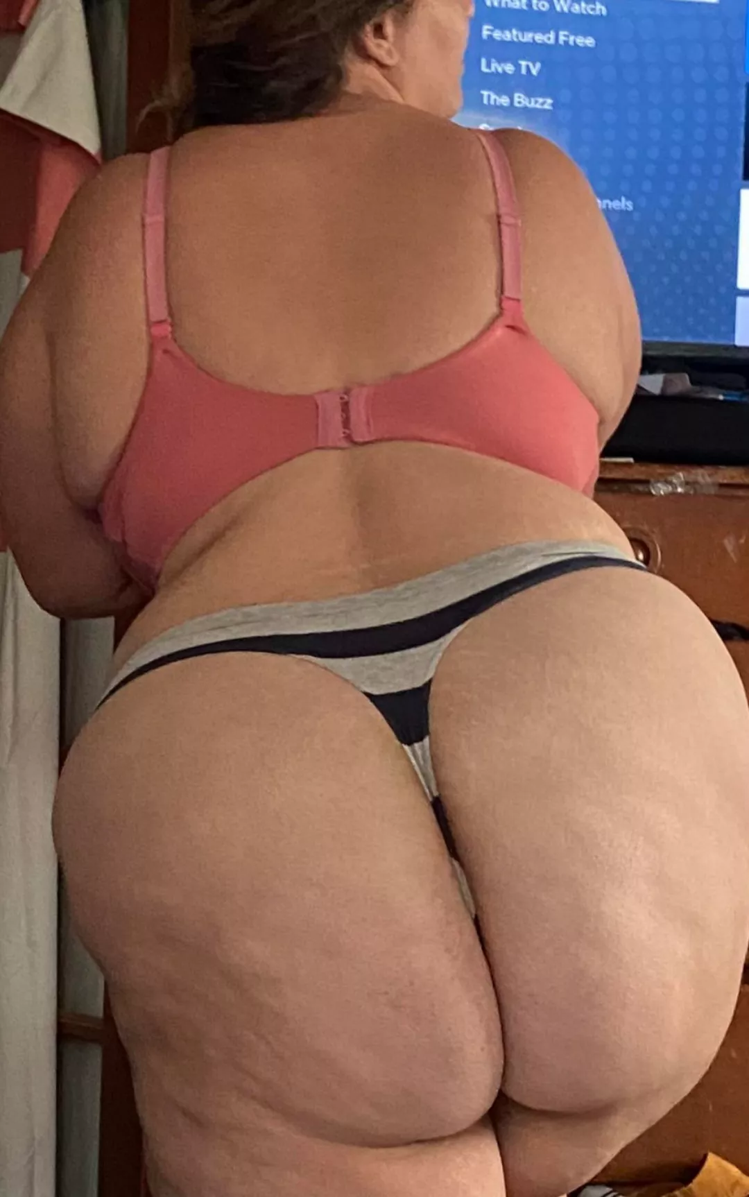 Wearing some skimpy panties in the office today