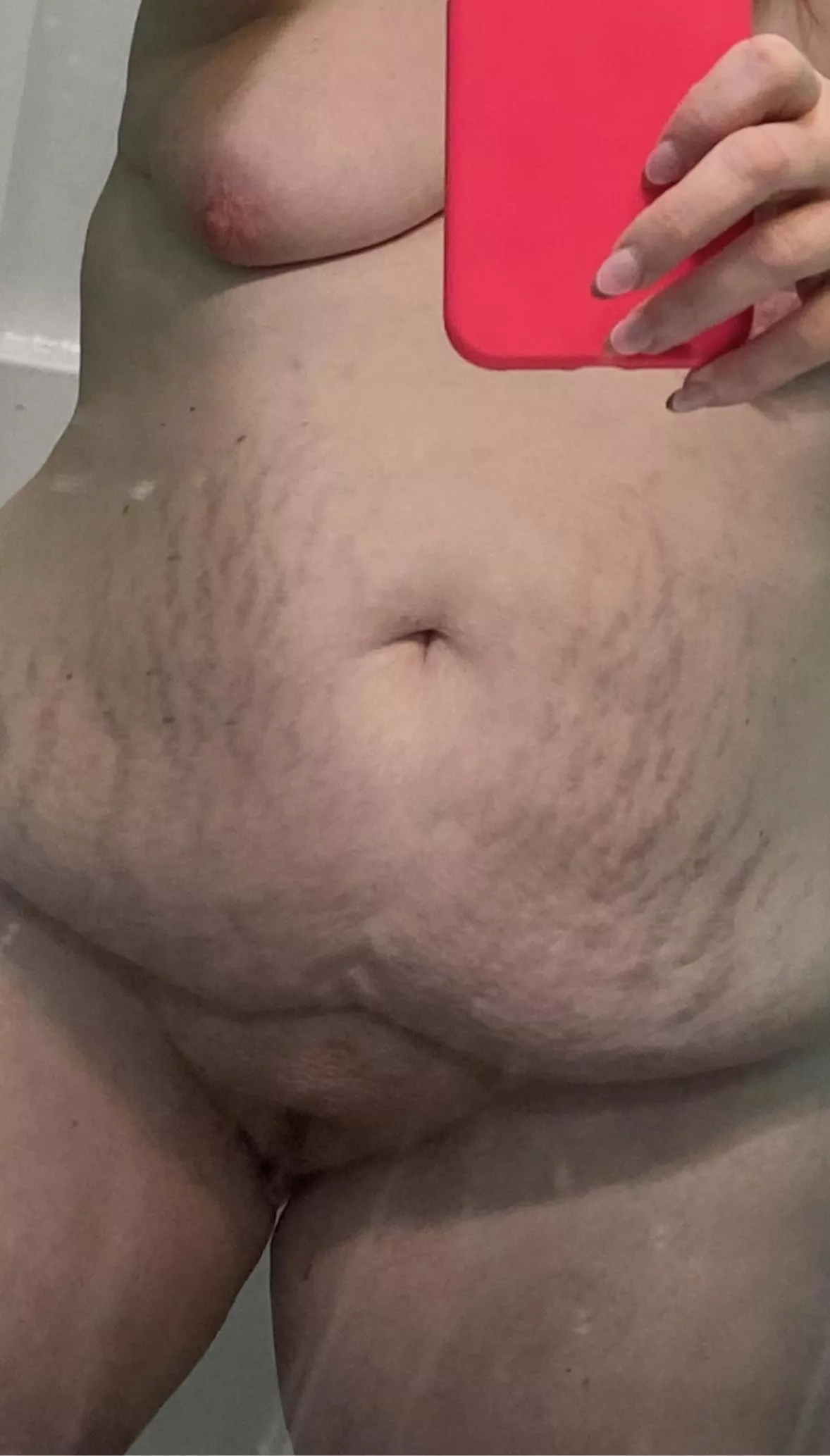 Wife is self conscious about her stretch marks.  I tell her I think she’s sexy as hell!