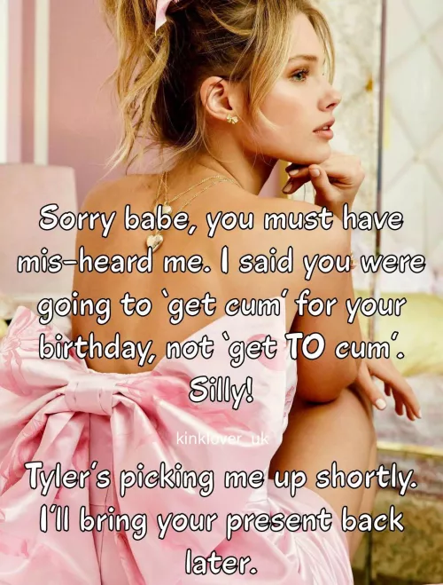 Wishful thinking, cucky. Maybe one day. Maybe.