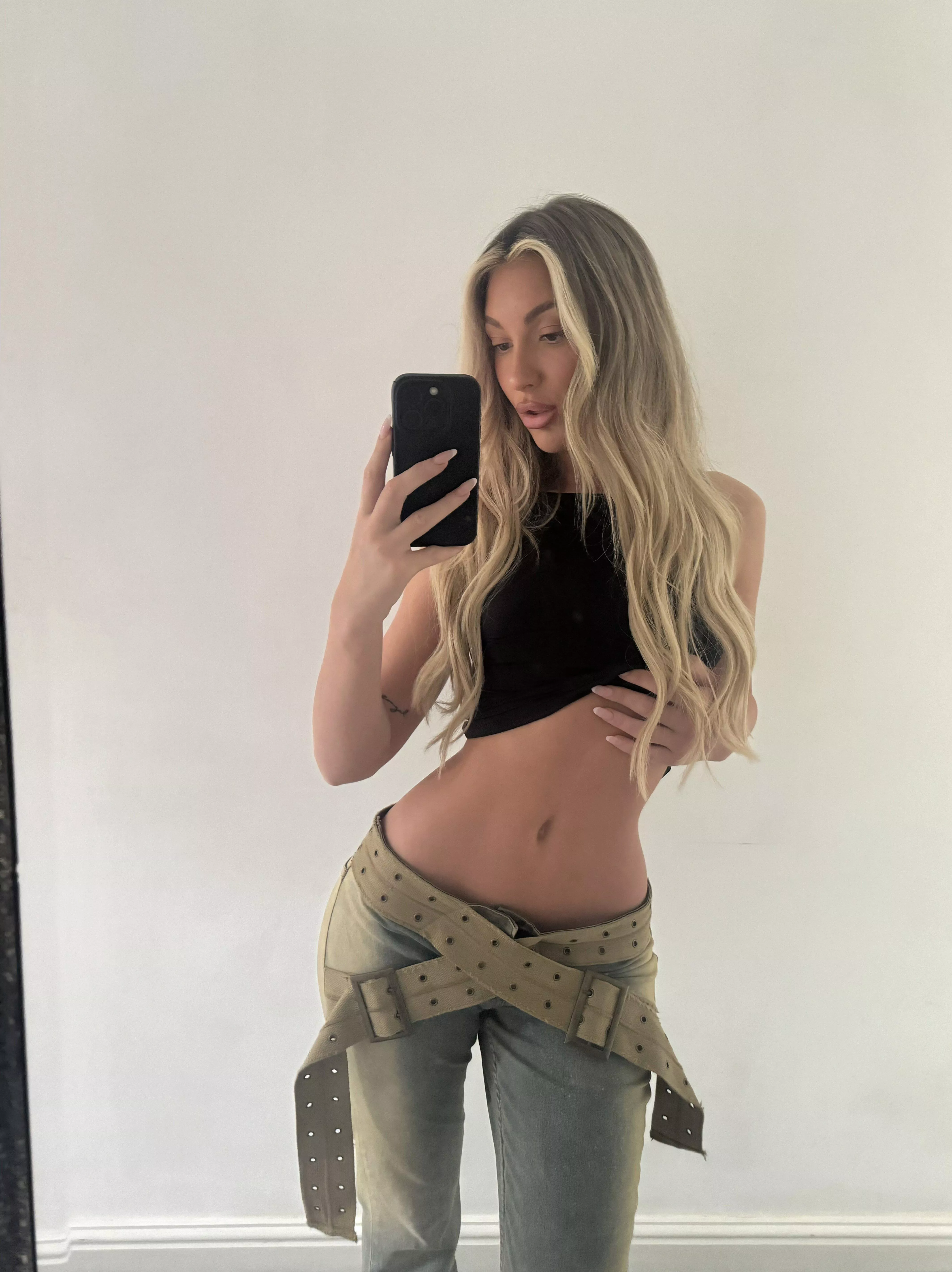 Would you run your tongue across my stomach?