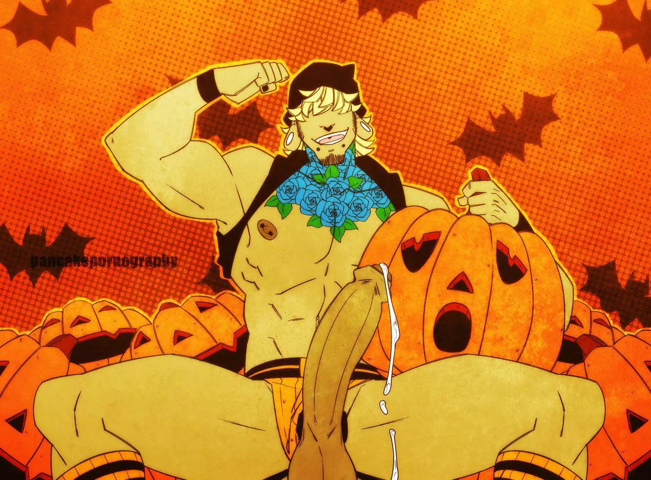 Would've loved to swap with the pumpkin 💦🎃(@thepancakehub) 