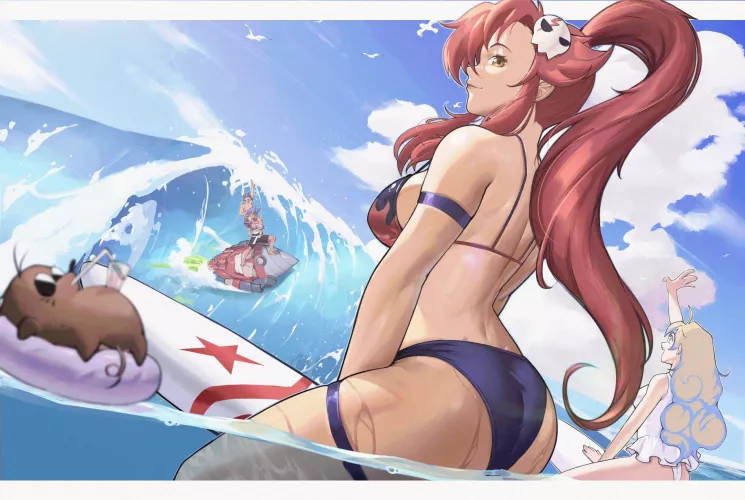 Yoko & Friends Hit the Waves [Gurren Lagann]