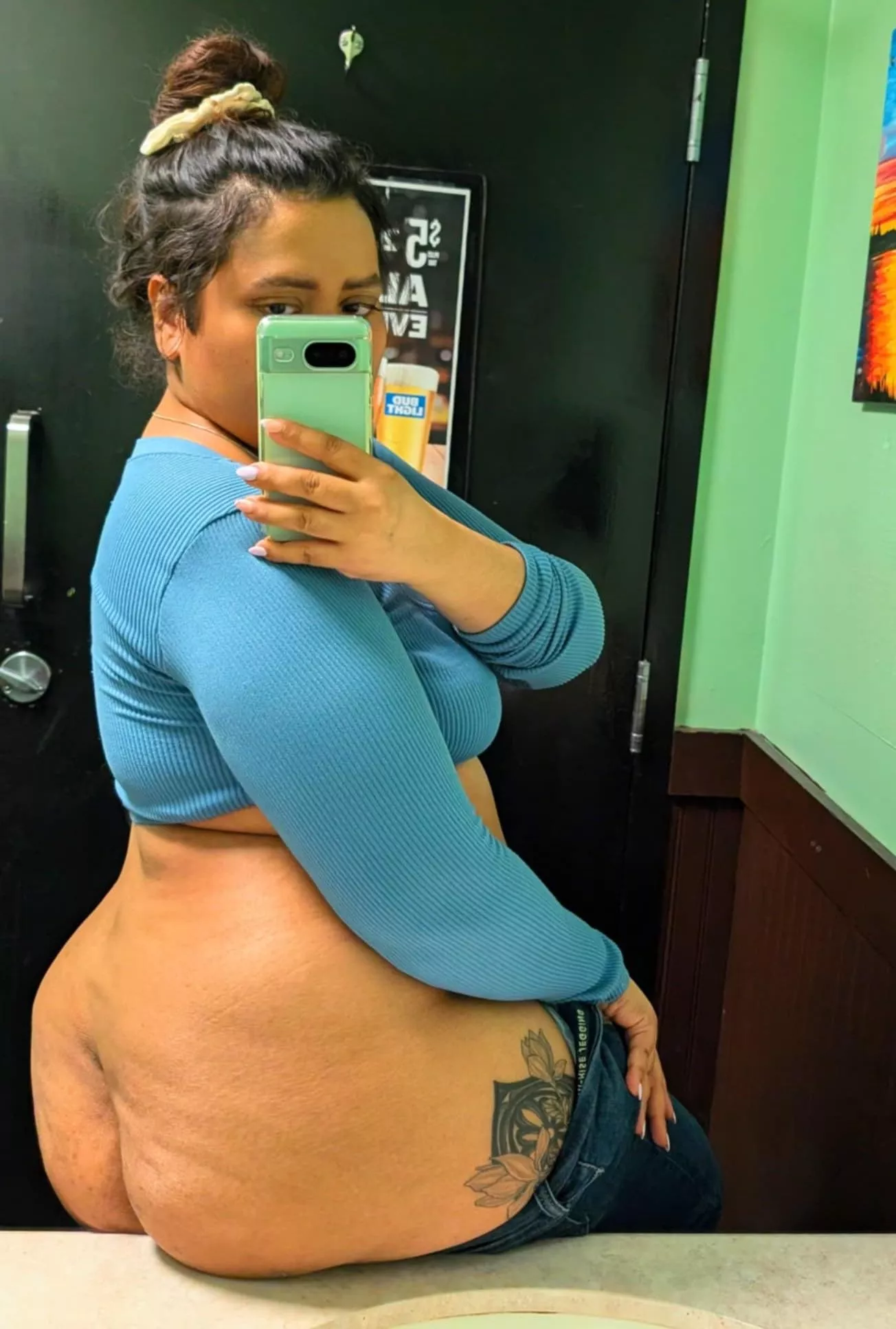 You must kiss the dimples for good luck ;)