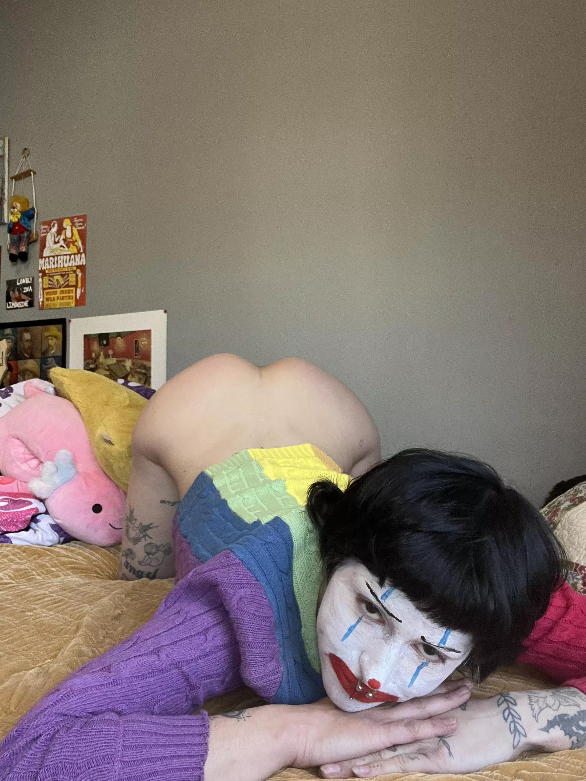 you taking this clown to pound town?