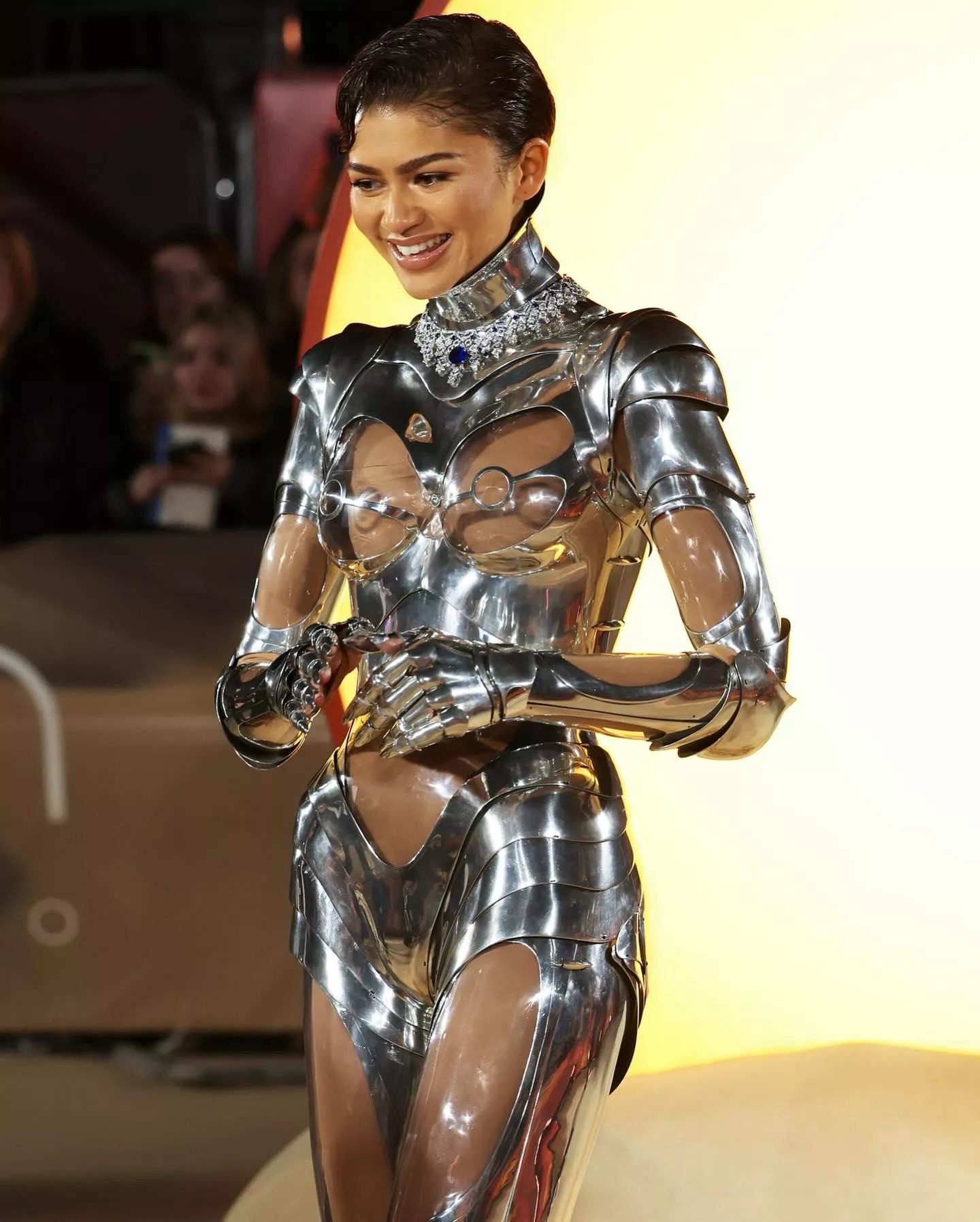 Zendaya showing off the fashion of the future