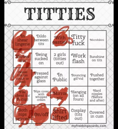 24 [F4F] getting closer to finishing my bingo 