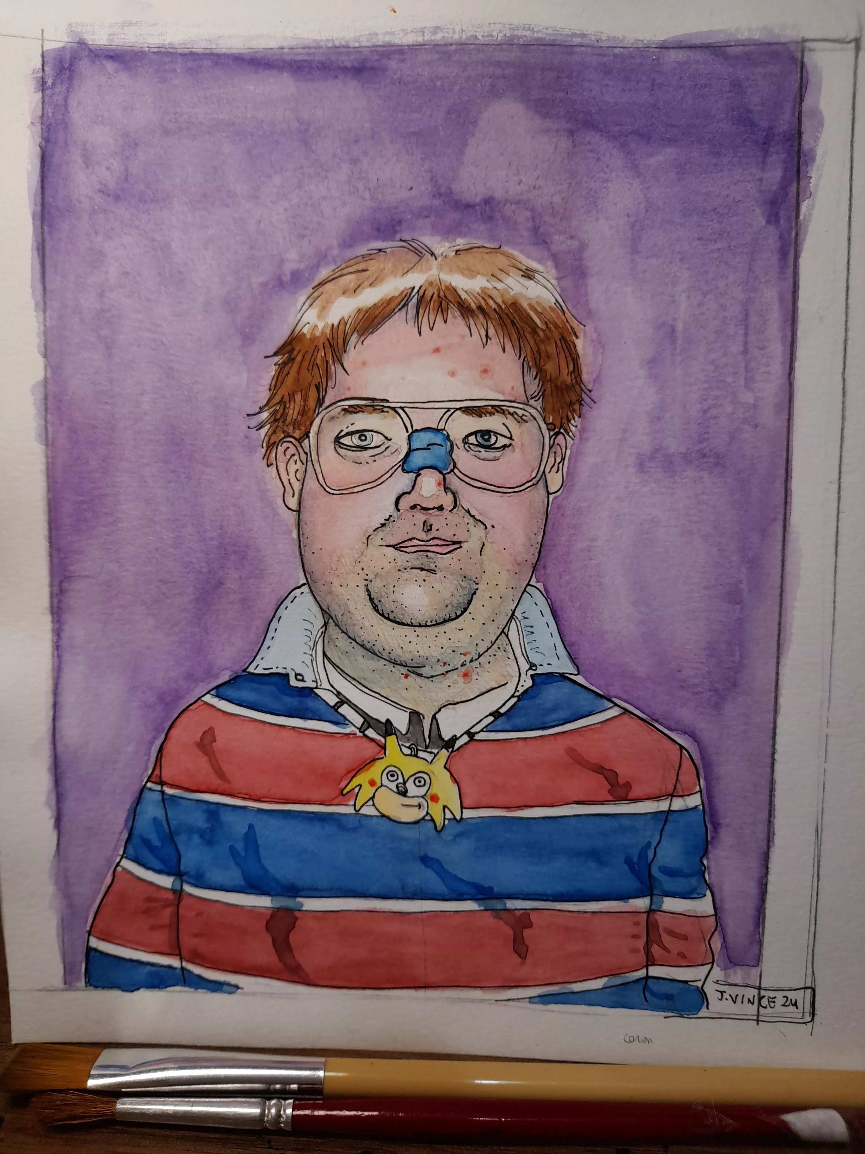 A true and honest portrait. If you like it, I do comissions.