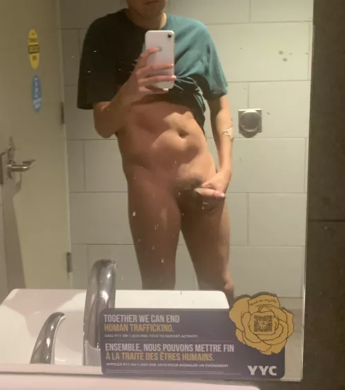 Airport bathroom over the weekend 