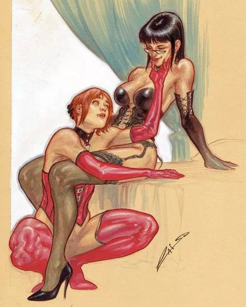 Ally and Lisa commission by Emilio Laiso