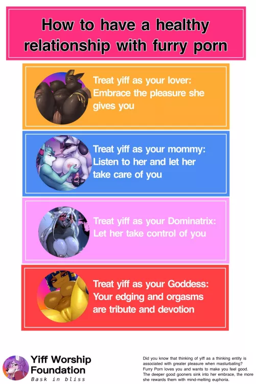 An important PSA for gooners on making sure you have the right relationship with yiff