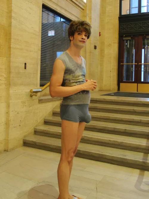 At Union Station in downtown Chicago. Yeah, I have no shame.