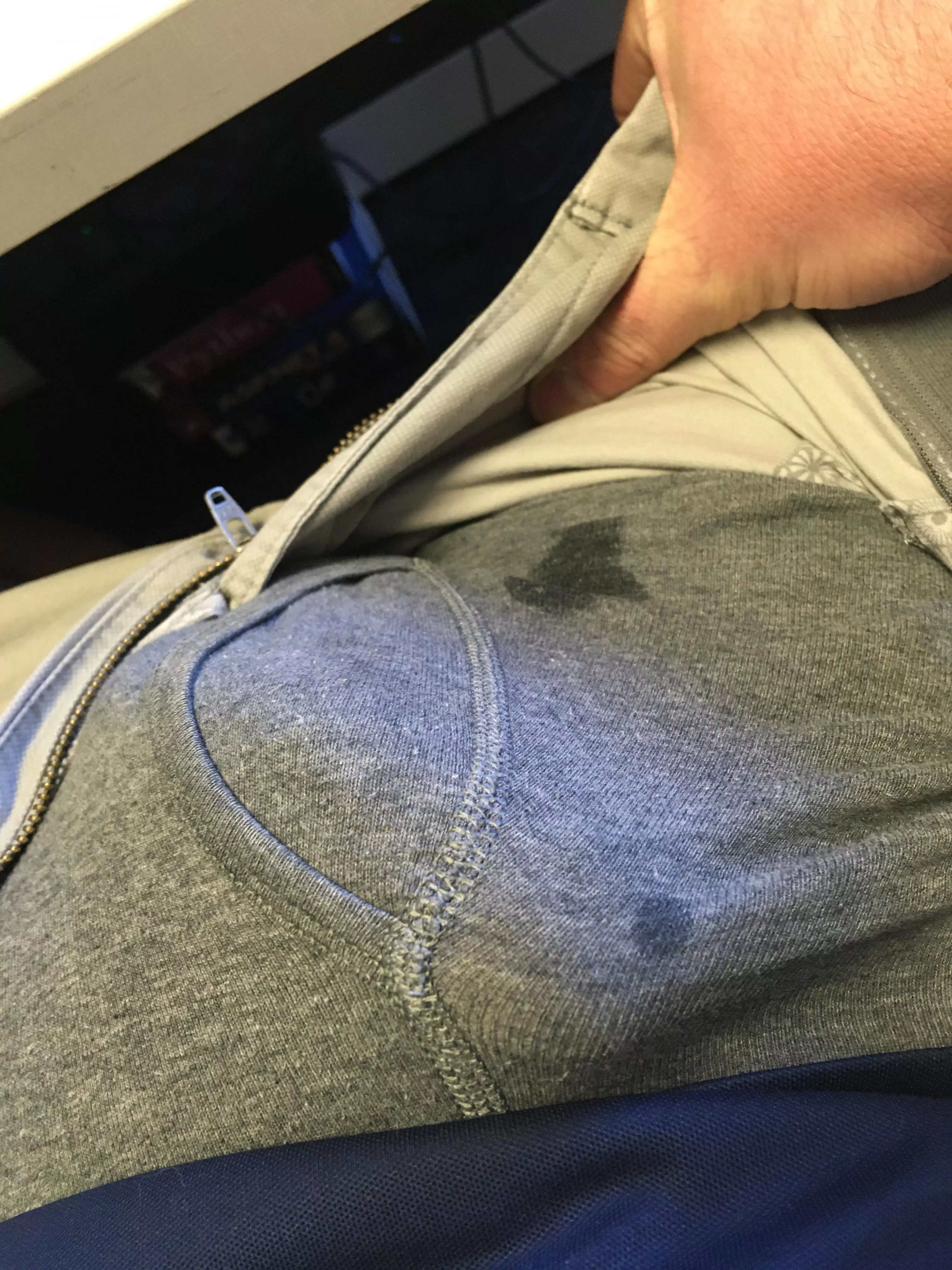 At work, post oral surgery and still leaking…[40]