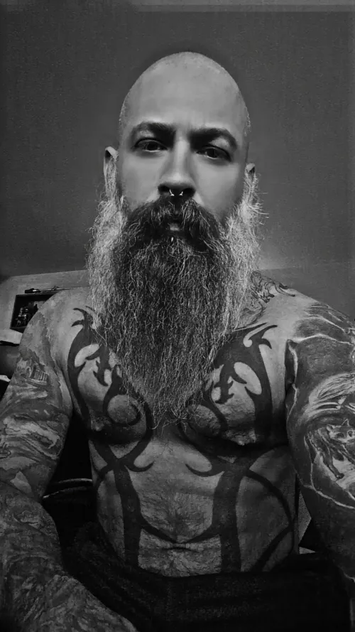 Beard and some tattoos 