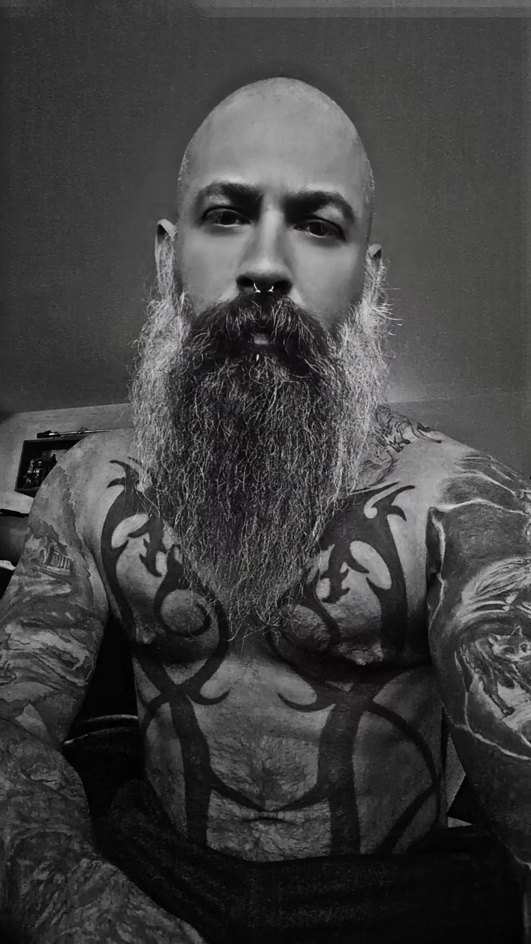 Beard and some tattoos 