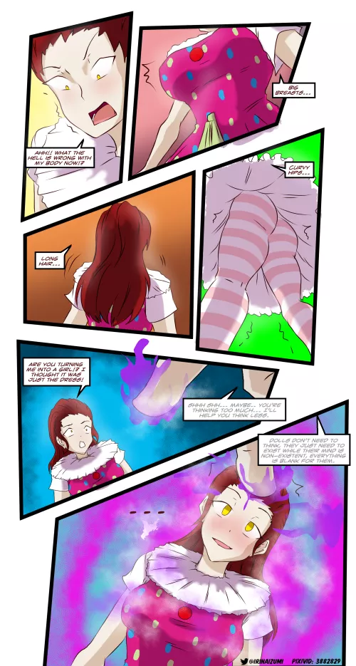 Boy wanders into abandoned carnival to explore, ends up turned into a marionette, mind gone blank