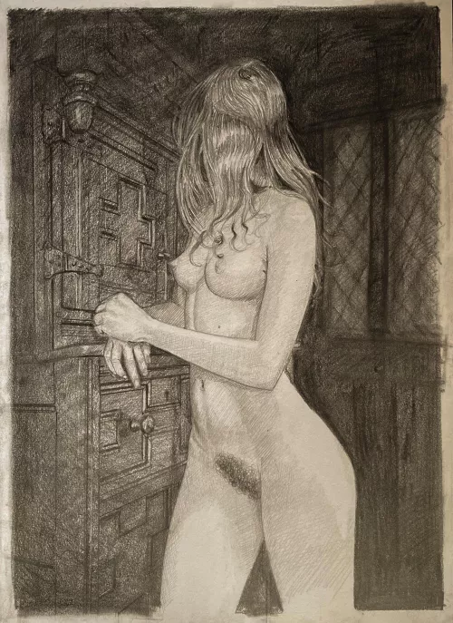 Courting - u/franuella88 graphite drawing by me