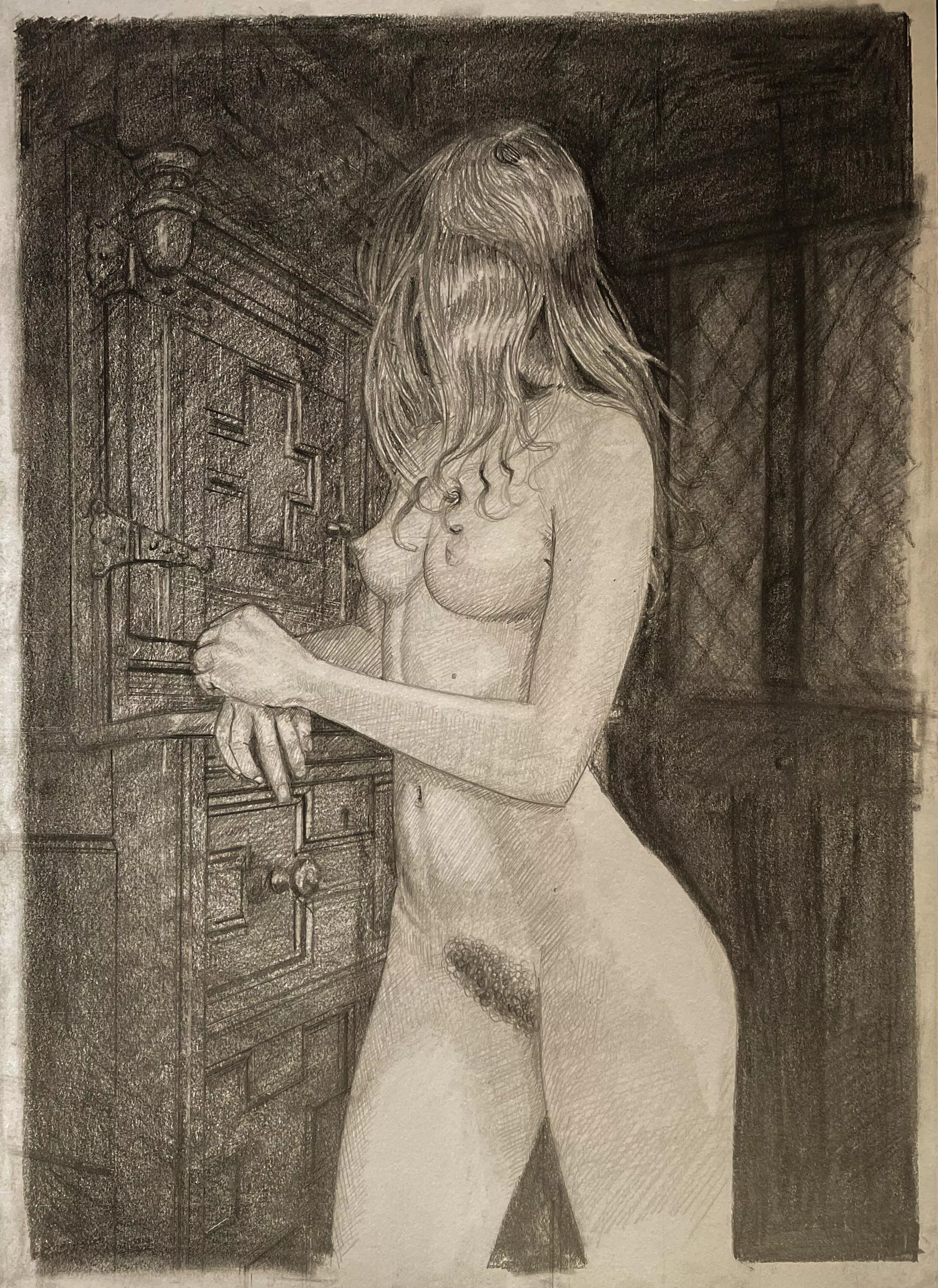Courting - u/franuella88 graphite drawing by me