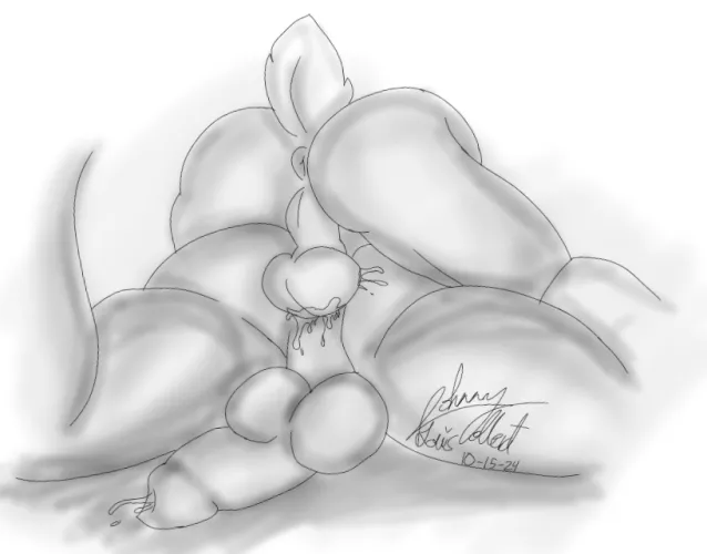 Deer dumping a load // Tried digital art today (Art by me)