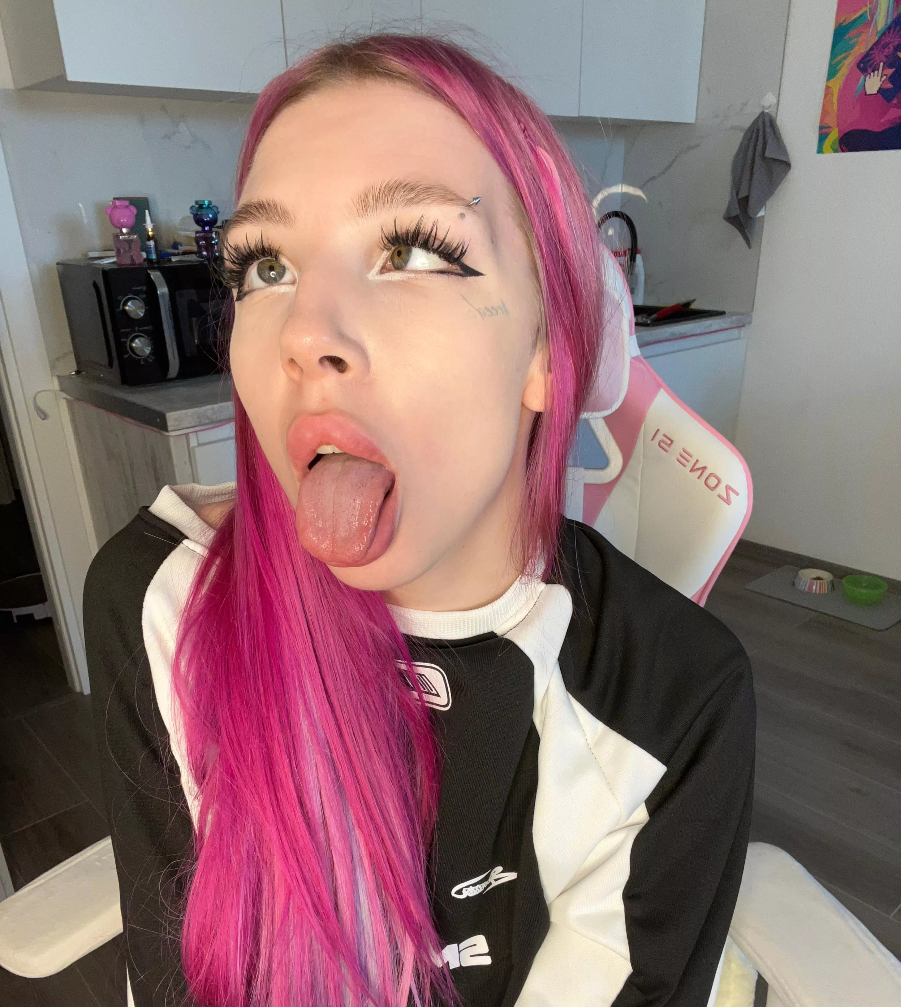 Dive into the world of ahegao with a daring companion