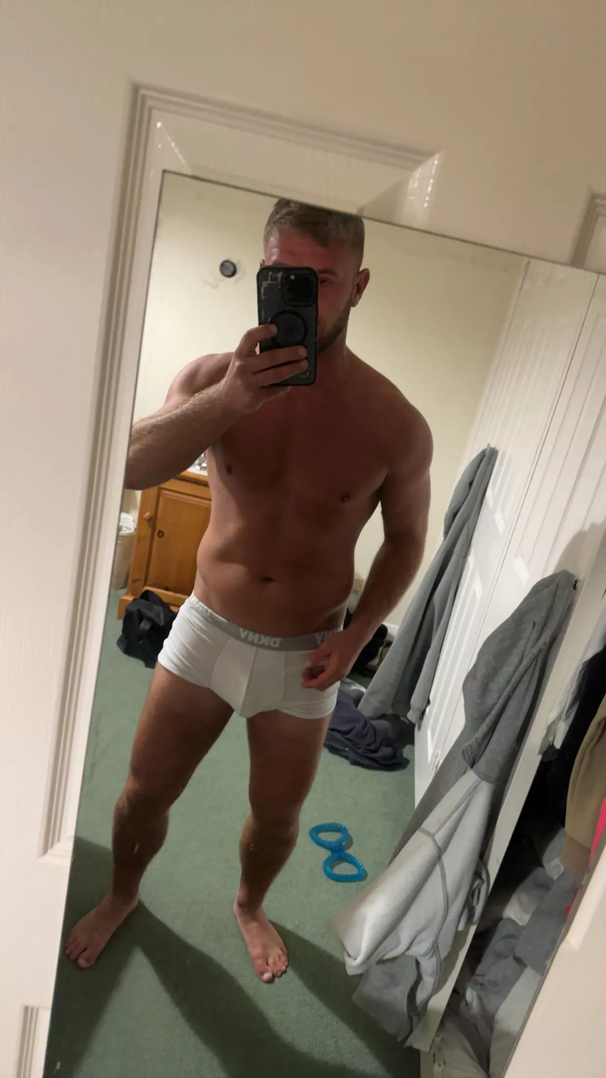 Do you like this white underwear?😈🍆
