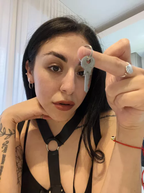  Do you think you could stand me locking up that pathetic tiny cock?