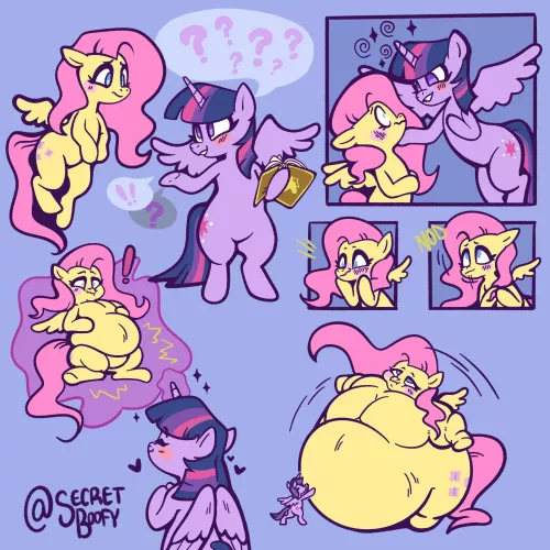 [F] Fluttershy is so kind to help Twilight practice a new spell✨