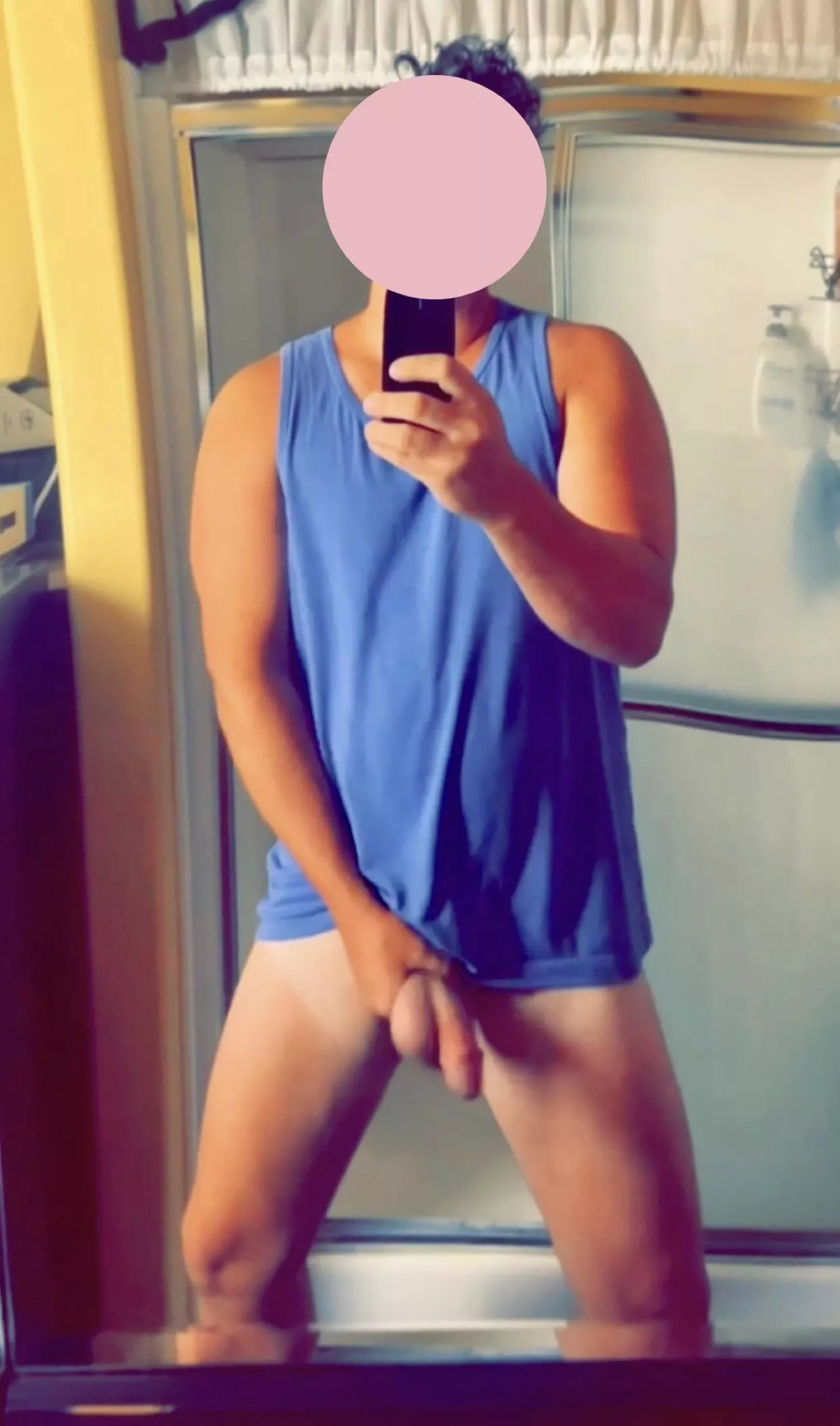 Finally got a little bit of sun. Wish there was a nude beach close so I could even out the tan all over. 😉 [29]