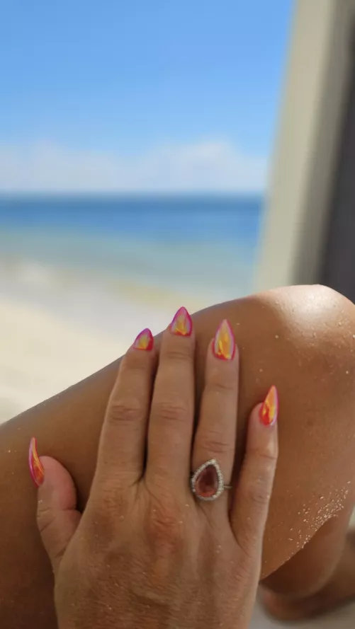 Glowing at the beach..