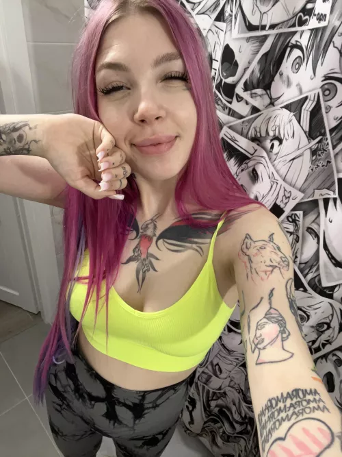 going for my morning run, and I'm wearing my new sports top