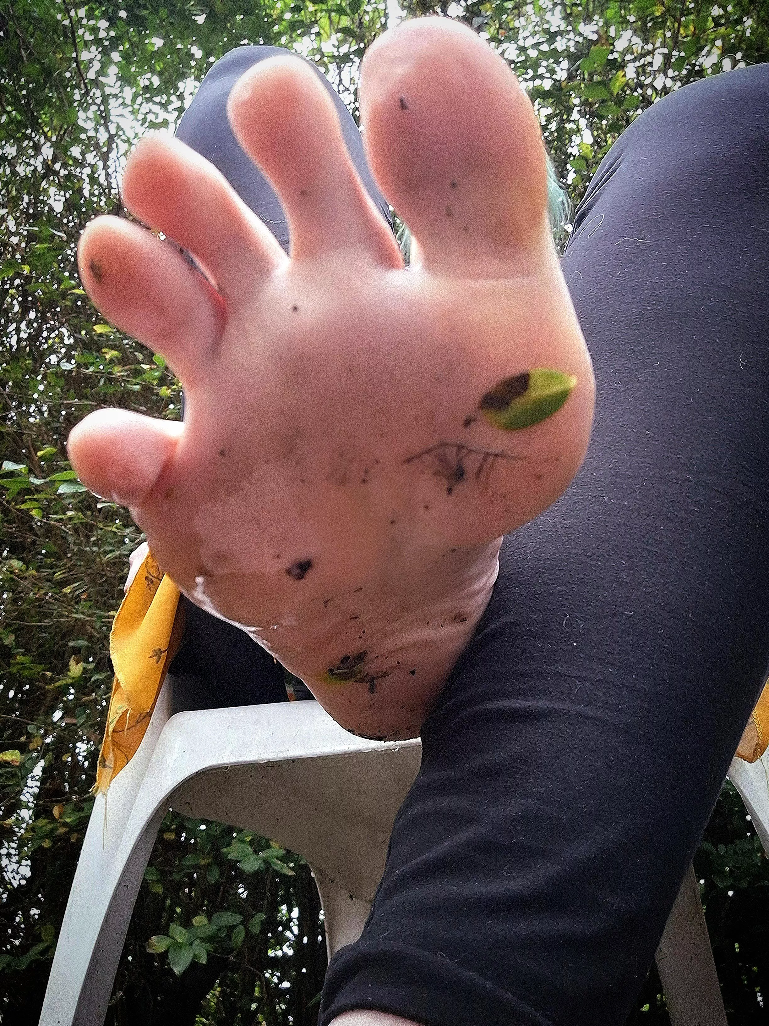 How does it feel down there, little one? *SQUISH!*