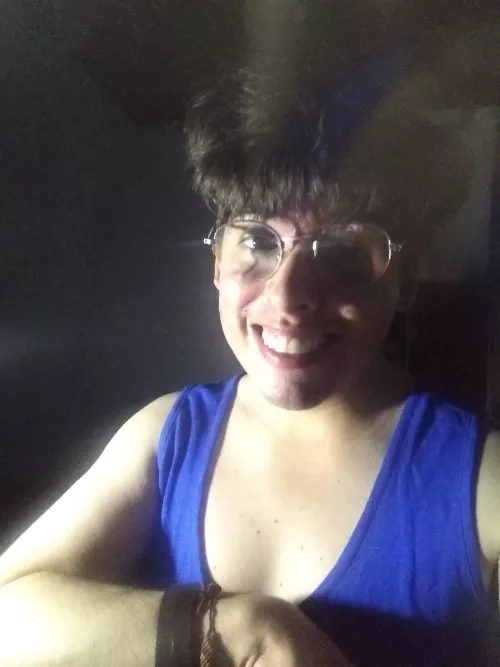 Just cheering up in the dark! 🤗