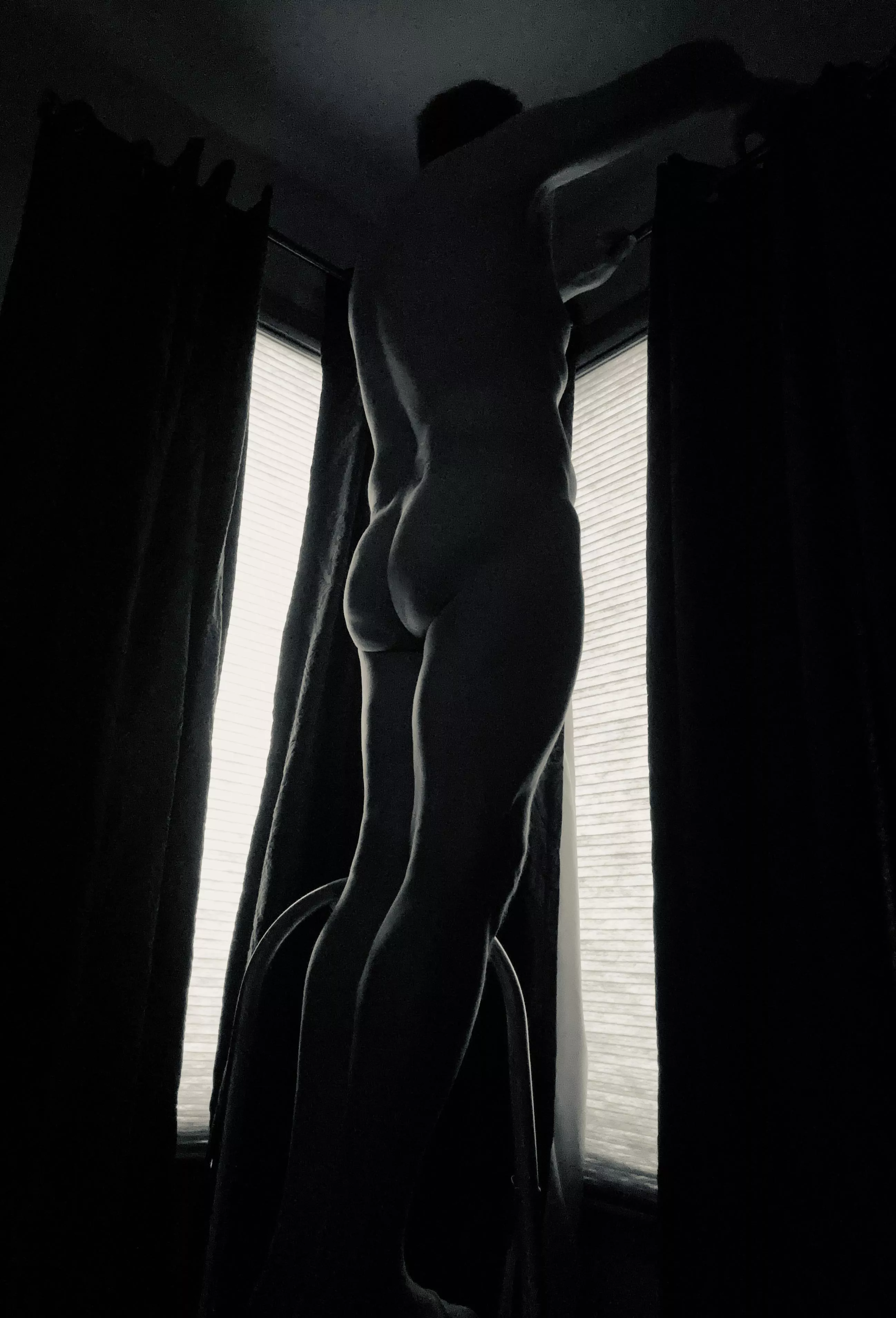 Just hanging some drapes