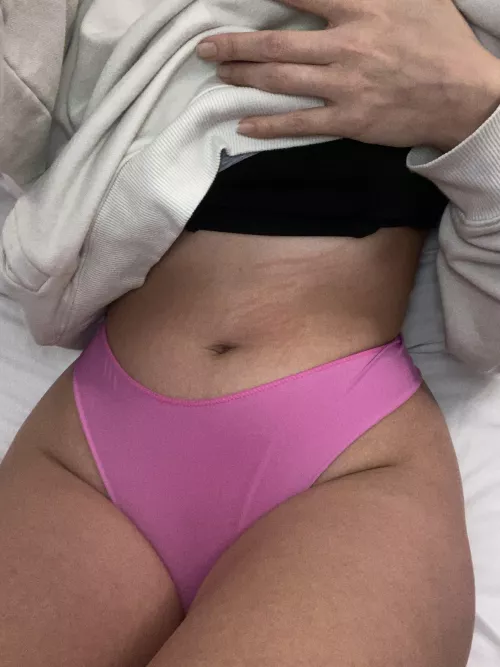 Lie down, I want to feel your face all over my belly.