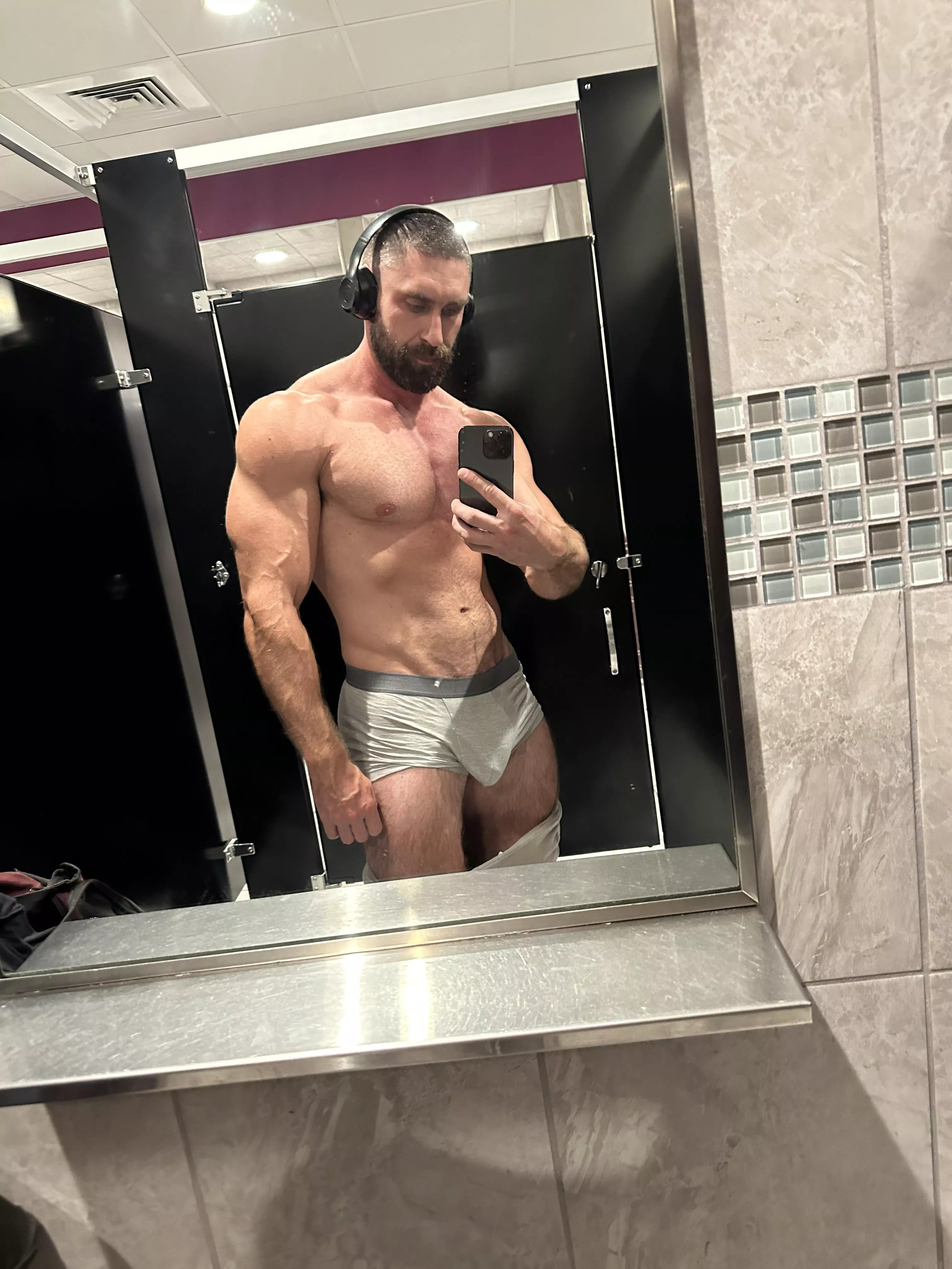 Locker room selfie