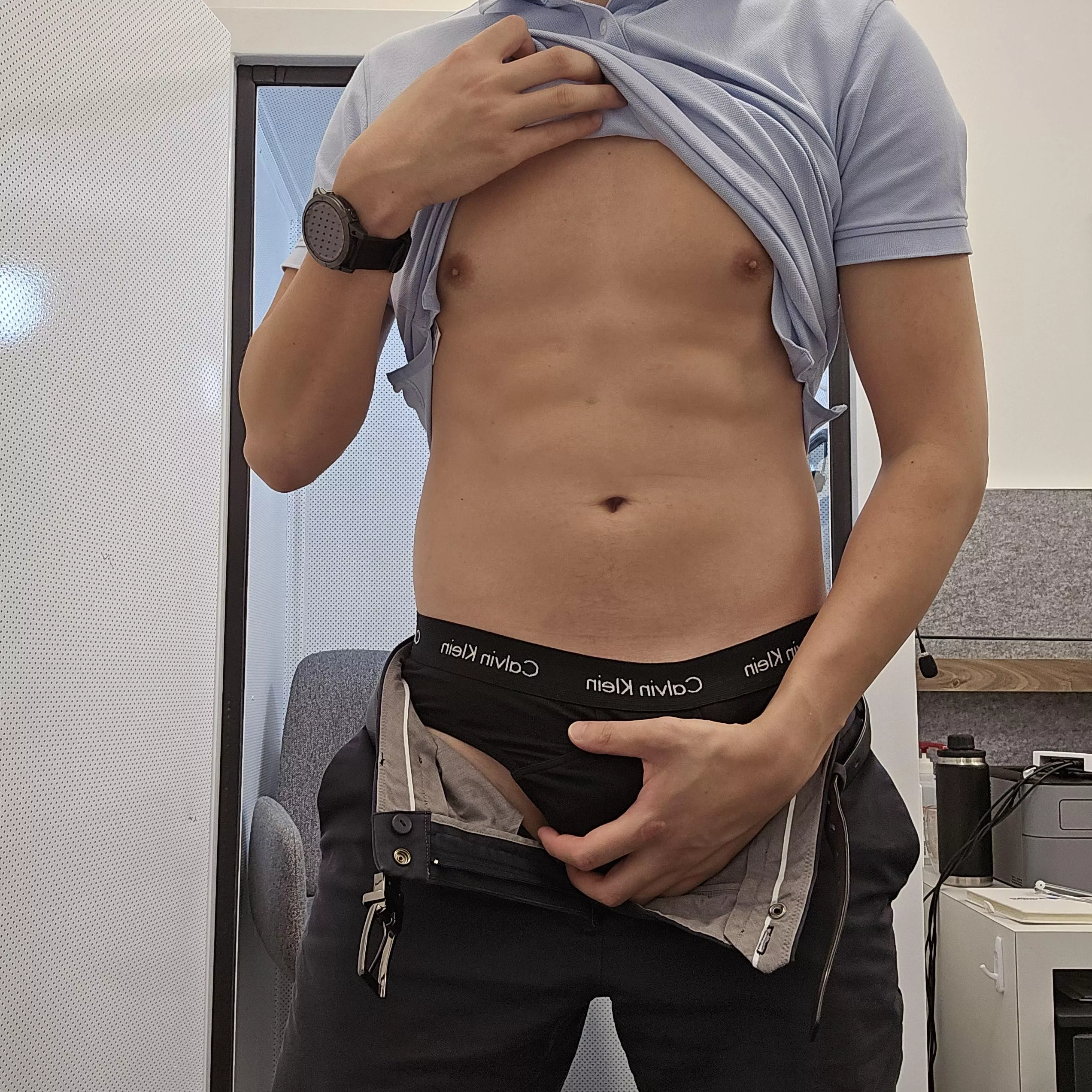Lucky no one at work saw me take this. Like my Calvin's?