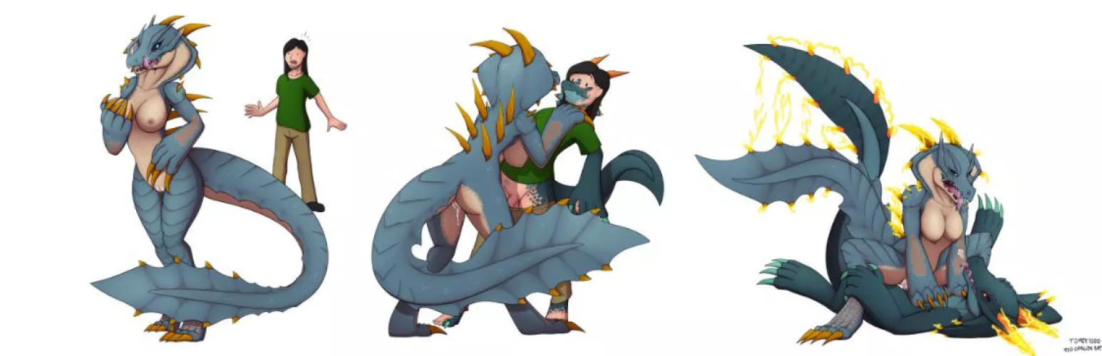 “Lusty Lagiacrus” Monster Hunter Anthro Lagiacrus TF By Tomek1000