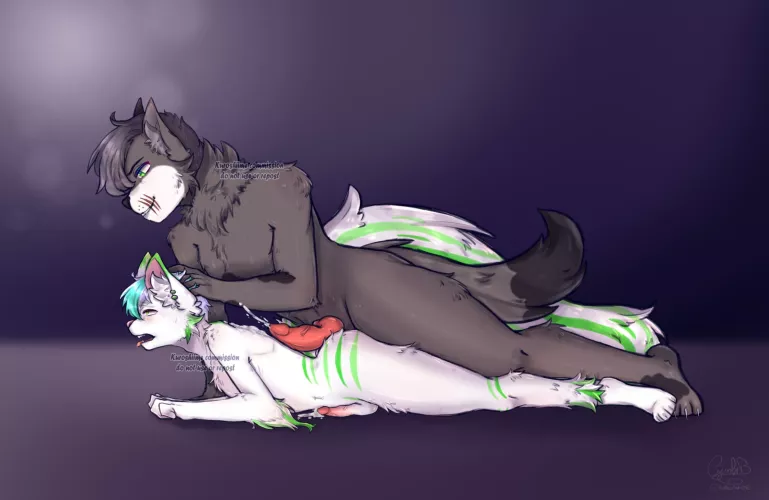 [MM]crushing the femboy(art by me)