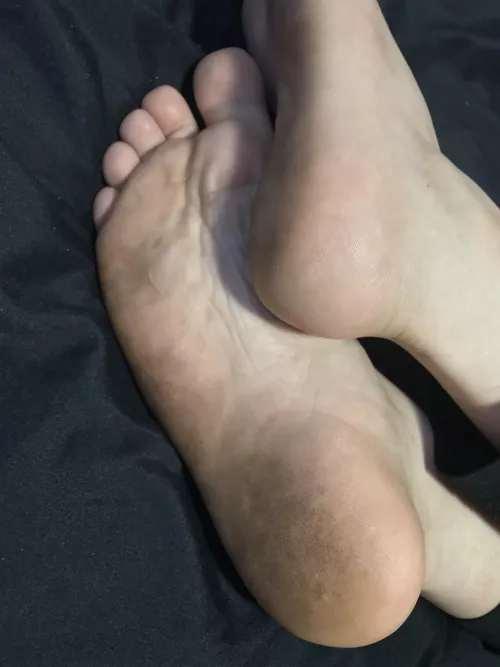 My (23f) latina feet after work :)