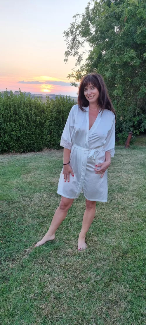 my neighbor loves this nightdress because it is a bit see thru