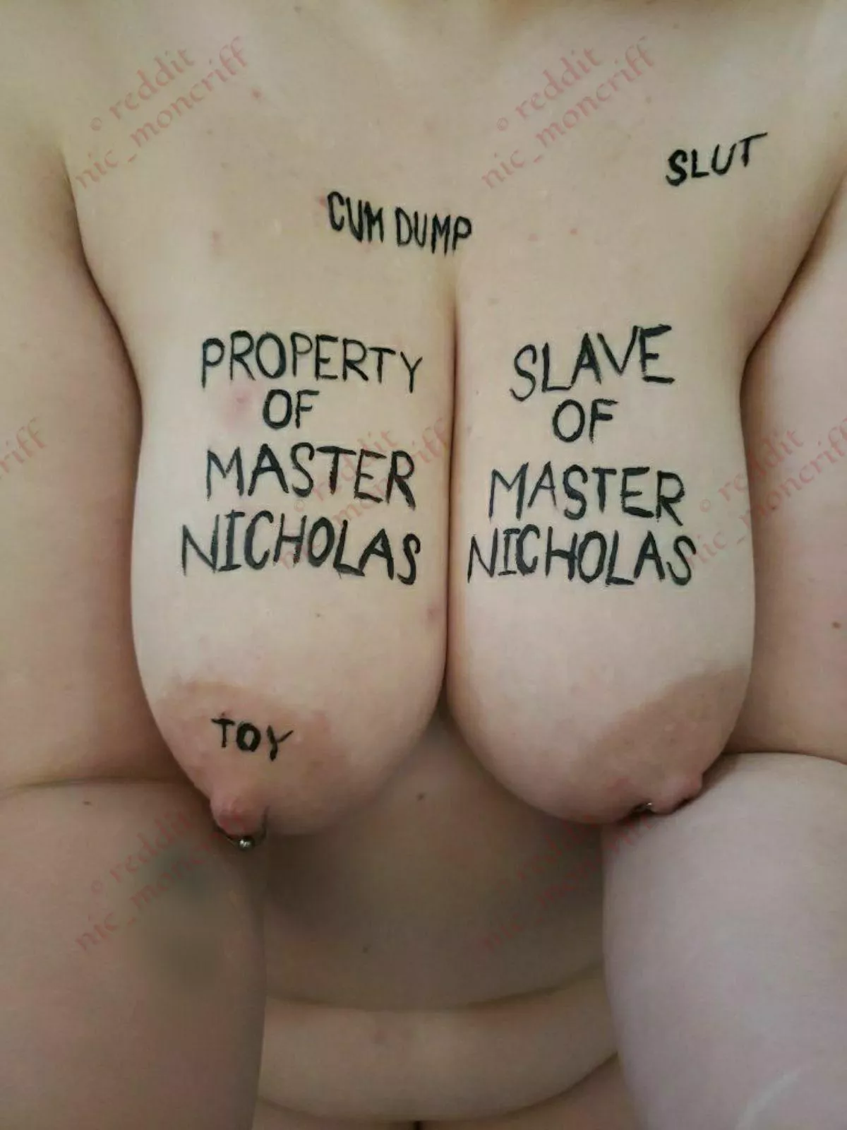 My slave's body writing skills