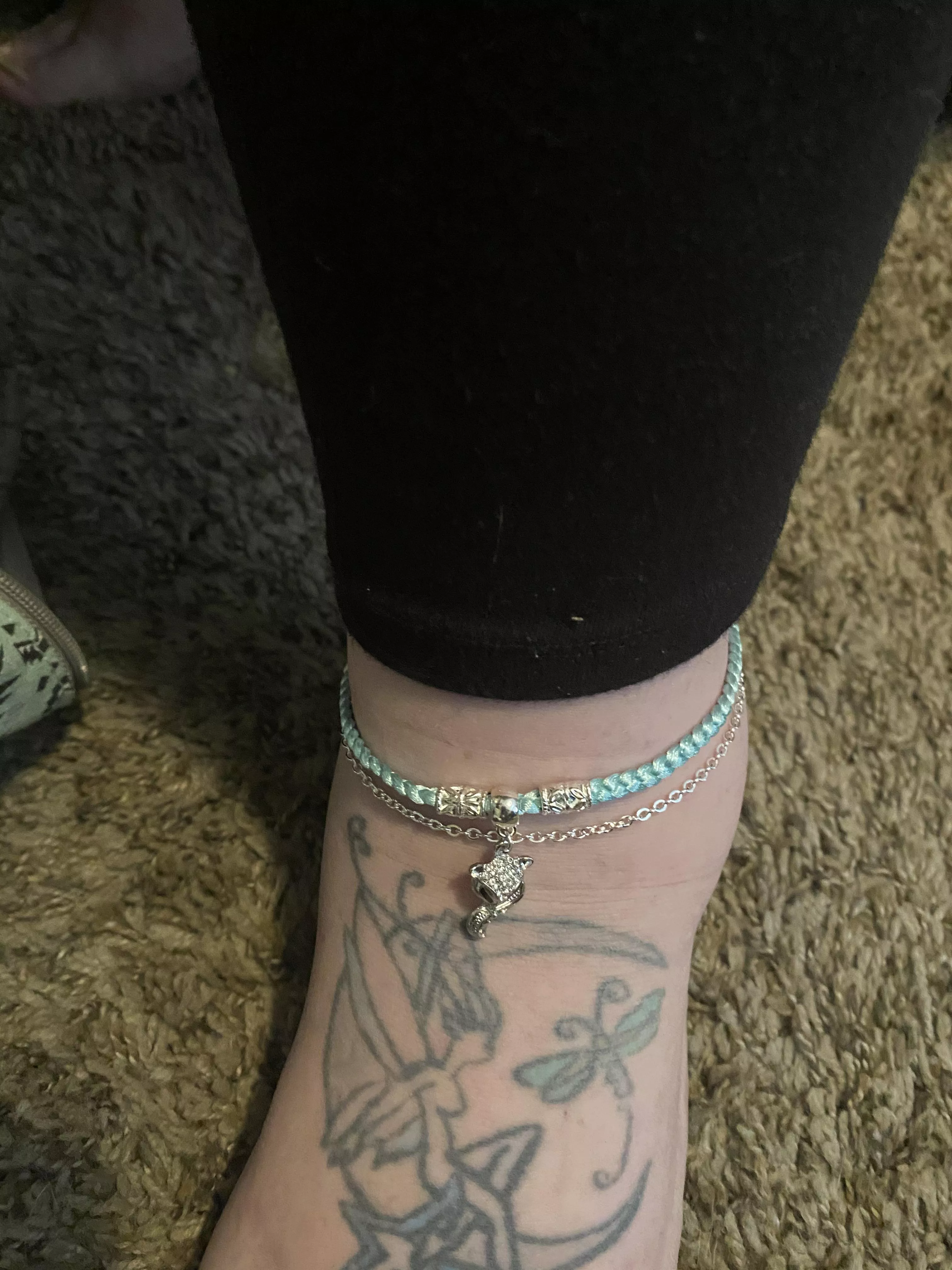 My wife’s anklet needing takers